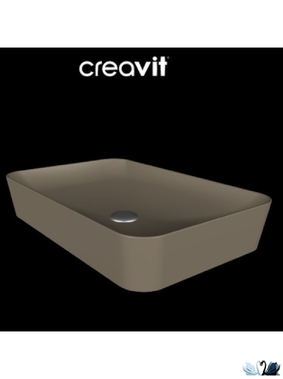 Раковина Creavit Ultra UL060-00CM00E-0000 Cappucino накладная, матовая, бежевая