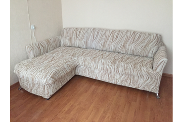 ЧЕХОЛ НА УГЛОВОЙ ДИВАН С ВЫСТУПОМ СЛЕВА ВИСТА ЭЛЕГАНТ КРЕМ