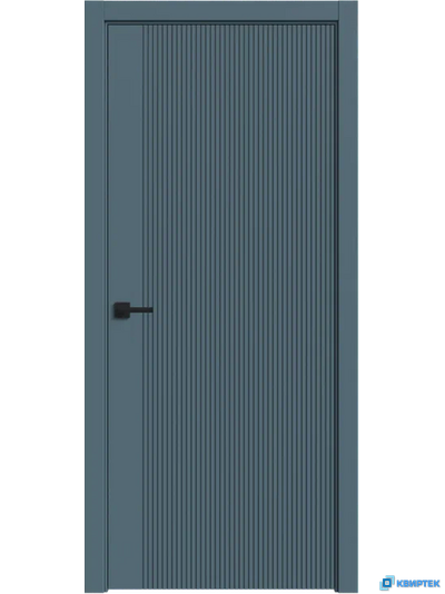 Межкомнатная дверь с покрытием ПВХ Лайн Ап 03 ДГ Синий металлик купить в Челябинске | КВИРТЕК