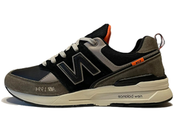 New Balance 574 Dark Olive Blue Grey мужские