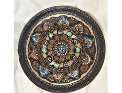 Медный поднос круглый Турция арт.318-Т