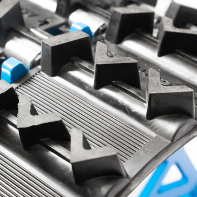 Гусеничный привод НЕВА  ГС-1 (вал.30) (5 катков + 1 звездочка МЕТАЛЛ) (треугольная, цвет синий)