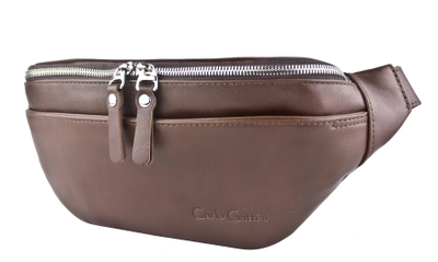 Кожаная поясная сумка Atessa Premium brown (арт. 
7009-53)