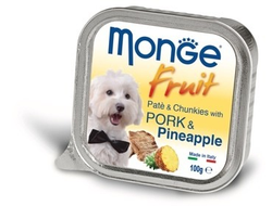 Monge Dog Fruit консервы для собак свинина с ананасом 100г*32 шт