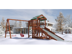 Детская площадка Савушка Мастер 2 (Махагон) 4 сезона купить в Воронеже