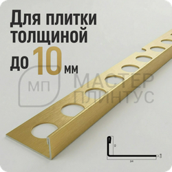 Заказать L-профиль 12.5 мм из нержавеющей стали NEEXY PVS93-04 BG Золото браш