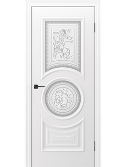 БОГЕМА/ БЕЛАЯ ЭМАЛЬ, ПОЛОТНО ОСТЕКЛЕННОЕ/ УЗОР 2