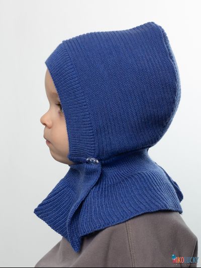 Шапка-шлем 24201-01 х/б подклад, синий кобальт 46-48