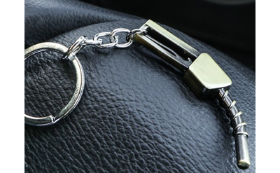 Брелок «Пистолет бензобака» металл, МЕДНЫЙ