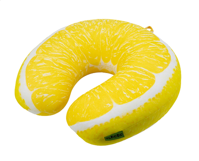 Дорожная подушка-подголовник антистресс "Лимон"