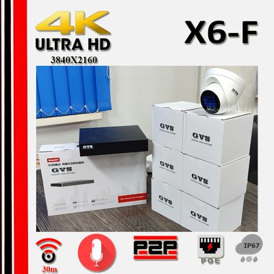 GVS комплект видеонаблюдения GVS-X6-F8m-full, 8MP, расширение 3840x2160