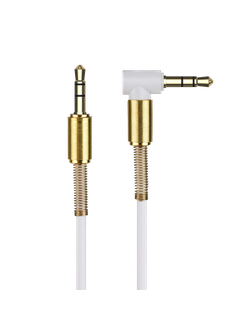 Аудиокабель AUX FUMIKO AC01 Jack 3.5 мм белый 1 м