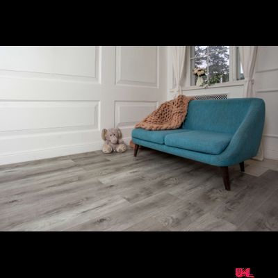 Кварцвиниловая плитка Damy Floor Family LVT Дуб Рустикальный Cерый TCM369-28-LVT  43 класс толщина 2.5 мм с фаской клеевая 4.13 м2