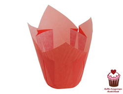Форма для выпечки Тюльпан Красный, 12 шт