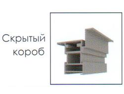 СТОЕВОЙ Набор скрытого короба Тип 1-2 (Тип 3-4) с четвертью 44х44 AL Серебро Н1900-Н2000, (2*ДК44х44х2150,петли Eclipse 3.0 AGB,отв.пл.) (ПРИТВОР 44)