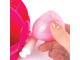 Канцелярский детский набор ЮНЛАНДИЯ "КРАБ", 4 предмета: подставка, линейка со скрепками, ножницы, ластик, цвет - розовый, блистер, 236958