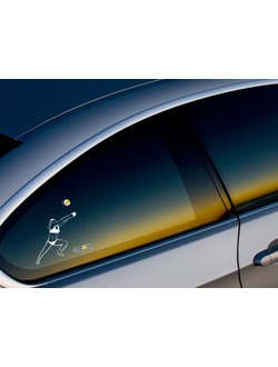 НАКЛЕЙКА НА АВТОМОБИЛЬ "ЗАЩИТНИЦА ПЛЯЖ"