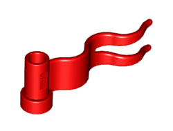 Flag 4 x 1 Wave Right, Red (4495b / 449521 / 6268946)