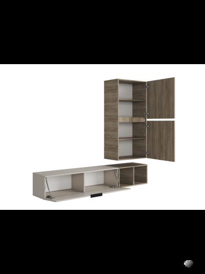 Бохо НМ-001 гостиная Дуб Крафт Серый/Кашемир