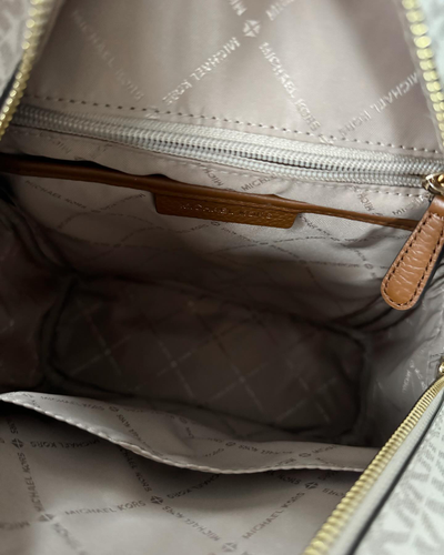 Michael Kors рюкзак Abbey Medium с надписями белый