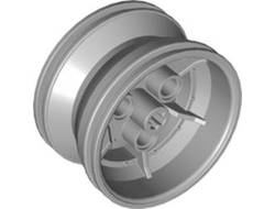 ! Б/У - Wheel 43.2mm D. x 26mm Technic Racing Small, 3 Pin Holes, Light Bluish Gray (41896 / 4211788) - Б/У