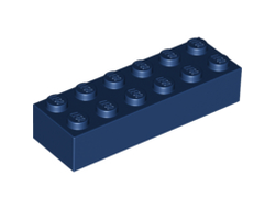 Brick 2 x 6, Dark Blue (2456 / 4649967 / 6100239)