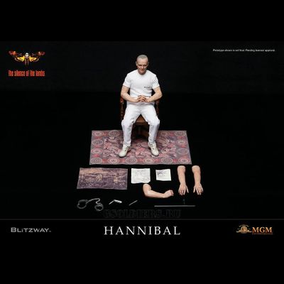Ганнибал Лектер - Коллекционная фигурка 1/6 Hannibal Lecter White Prison Uniform ver. Sixth Scale Collectible Figure (BW-UMS10301) - BLITZWAY
