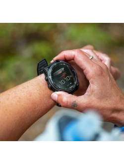 Часы Garmin Fenix 8 —47mm Solar Sapphire Carbon Gray DLC Titanium Black / Pebble Gray