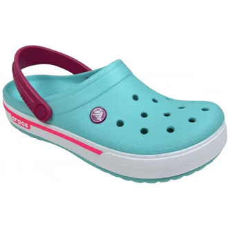 CROCS CROCBAND II CLOG ГОЛУБЫЕ С РОЗОВЫМ