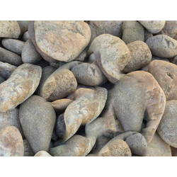 Галька желтая речная, фракция 40-60 мм