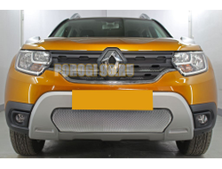Защита радиатора Renault Duster 2021- chrome низ
