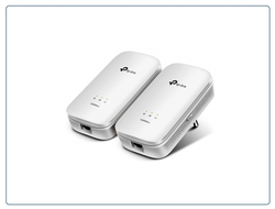 TP-LINK, HomePlug AV2 Сетевой адаптер PowerLine 1200 Мбит/с Ethernet (комплект 2 шт.)