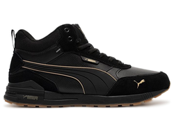 Кроссовки зимние Puma Graviton Mid Black Gold