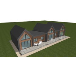 Одноэтажный дом с тремя спальнями 259м² (S40)