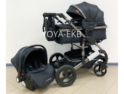 Детская коляска 3 в 1 Luxmom 555 Черный