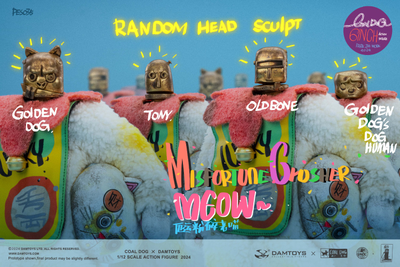 Сердитый котик - Коллекционная фигурка 1/12 SCALE Misfortune Crusher MEOW (pes039) - Coal Dog x DAMTOYS