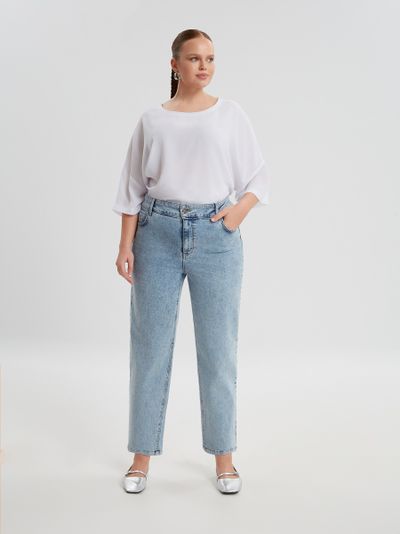 Джинсы голубые