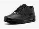 Nike Air Max 90 Leather Black (Экокожа) новые