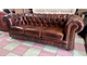 Новый!!! Кожаный диван-кровать Chesterfield. Made in Finland. Натуральная итальянская  кожа.