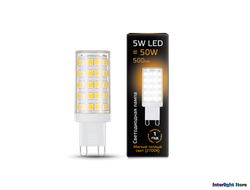 Gauss LED T19 5w 827/840 AC185-265v G9