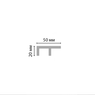 Плинтус потолочный под подсветку DECOMASTER D508 ДМ(20*50*2000 мм)