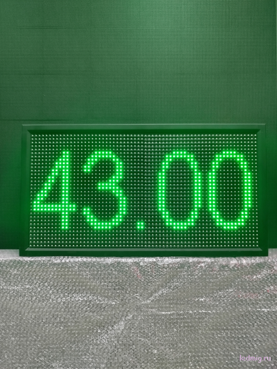 Ценовое табло для АЗС-370*690mm (зеленый) 4 и 5 разрядный