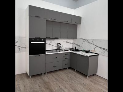 Кухня угловая трёхуровневая "МРКГ 100/Шопен" 2.4х1.6 м (МР)