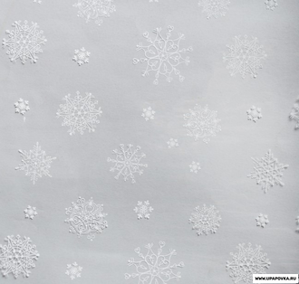 Пленка глянцевая «Снежинки» Белая 1 x 5,2 м