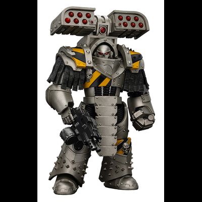 Осадный терминатор-титан Железных Воинов (Warhammer Horus Heresy) - КОЛЛЕКЦИОННАЯ ФИГУРКА 1/18 Iron Warriors Tyrant Siege Terminator with Rocket Launcher (JT01475) - JOYTOY