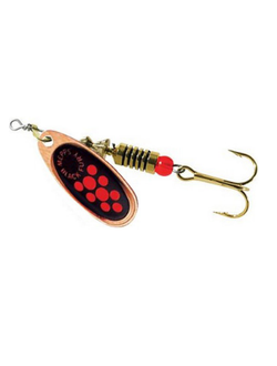 Блесна Mepps COMET BLACK FURY CU FLUO ORANGE №0 (2,0гр.) (флюоресц. красная точка) (в упаковке-3шт)