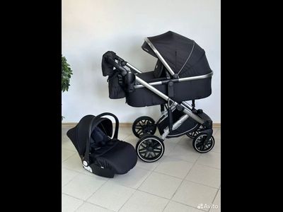 Детская коляска 3 в 1 Luxmom F2A Черный