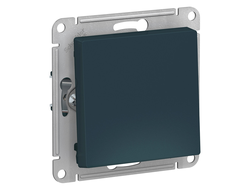 Кнопка 1-клавишный, изумруд, серия AtlasDesign