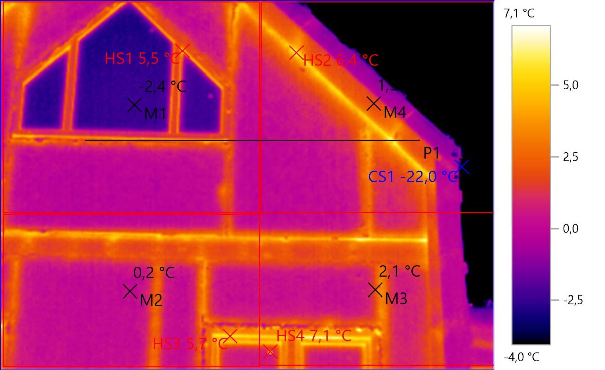 Неразрушающий контроль (термографирование) жилого дома