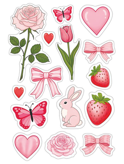 Наклейка "Розовая мечта", 30х20